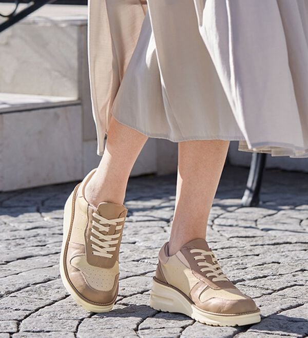 ルフラン（ルフラン）の「＜ラシーナリュクス＞サッと履ける４Ｅレザースニーカー（スニーカー）」｜詳細画像