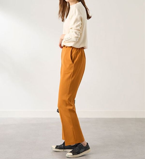 BELLUNA（ベルーナ）の「ジョーゼット素材フレアーパンツ（フルレングスパンツ）」｜詳細画像