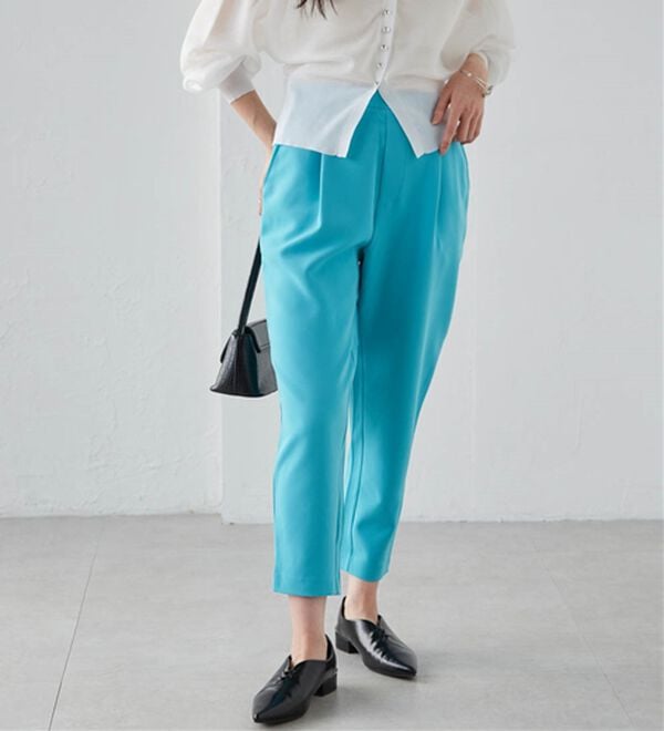 RANAN（ラナン）の「美脚シルエットクロップドパンツ（フルレングスパンツ）」｜詳細画像