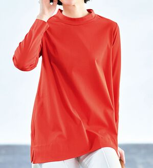 VINNO（ヴィノ）の「＜日本製＞シルクプロテイン加工・超長綿プルオーバー（カットソー）」｜詳細画像