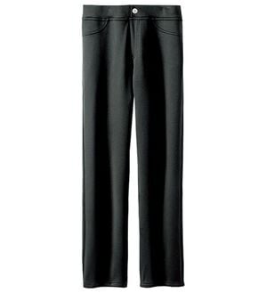 BELLUNA（ベルーナ）の「ふんわりなめらか裏ベロアパンツ（フルレングスパンツ）」｜黒無地