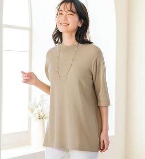 ルフラン（ルフラン）の「Ｔシャツ気分な上品サマーニット（ニット・セーター）」｜詳細画像