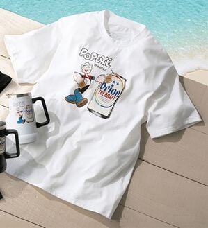 「＜ポパイ＞オリオンコラボＴシャツ＆タンブラーセット（メンズＴシャツ）」｜ホワイト