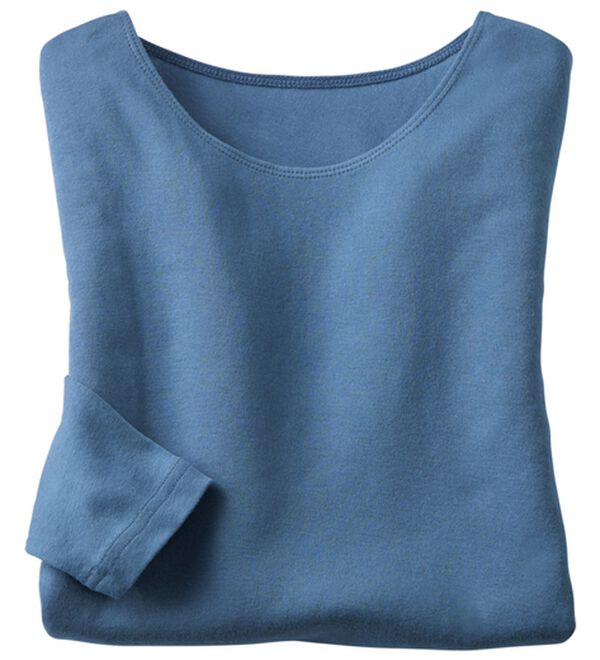 「綿１００％のび～るクルーネック（肌着・インナーウェア）」｜詳細画像