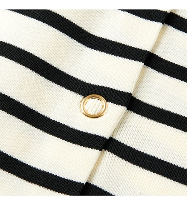 GeeRA（ジーラ）の「前後２ｗａｙ配色スポンディッシュカーディガン（ニットカーディガン）」｜詳細画像