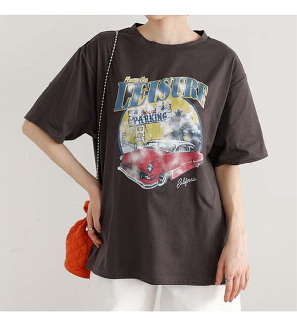 GeeRA（ジーラ）の「ロックプリントルーズＴシャツ（Tシャツ）」｜詳細画像