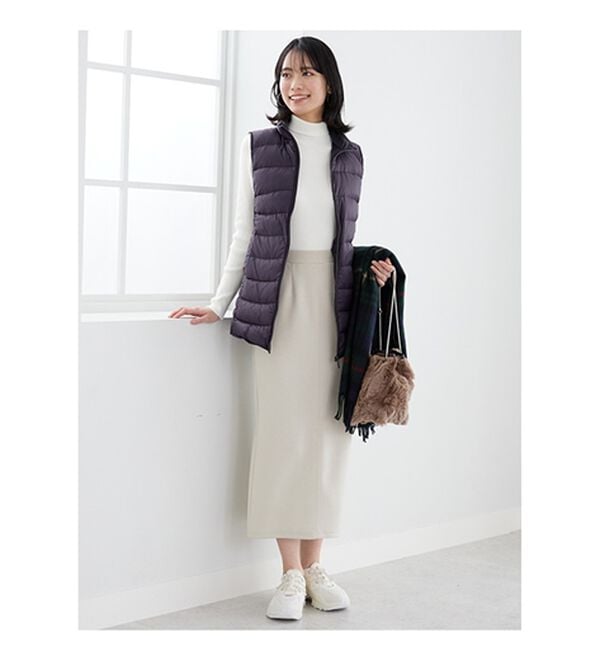 BELLUNA（ベルーナ）の「フレンチダウン使いロング丈ベスト（ベスト）」｜詳細画像