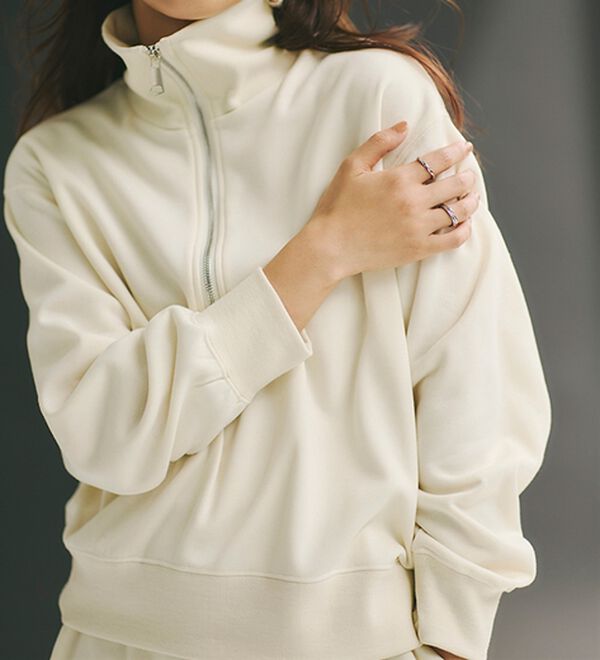 RANAN（ラナン）の「＜ＨＩＧＨ　ＳＰＥＣ＞毛玉になりにくい！ジップデザインセットアップ（セットアップ）」｜詳細画像