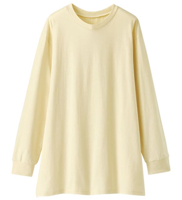 BELLUNA（ベルーナ）の「強撚綿１００％長袖プルオーバー（カットソー）」｜アイボリー