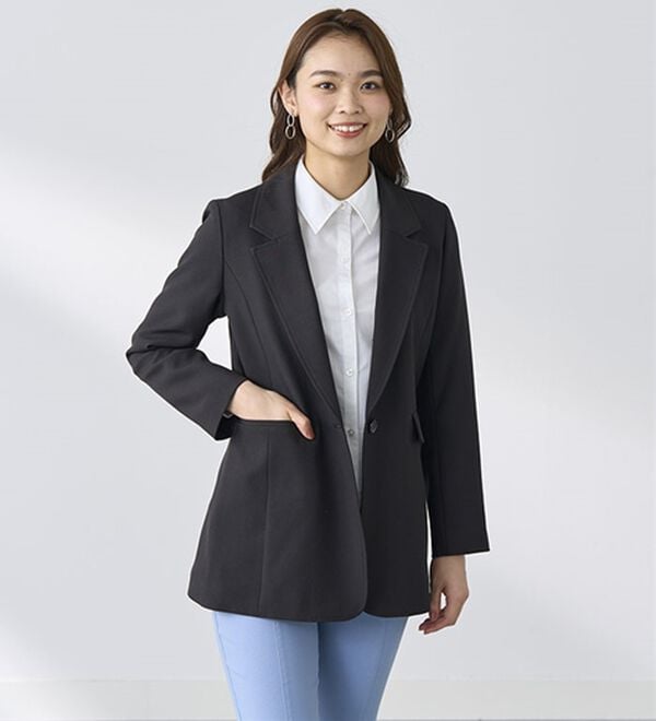 BELLUNA（ベルーナ）の「＜楽スタフィット＞テーラードジャケット（テーラードジャケット）」｜詳細画像