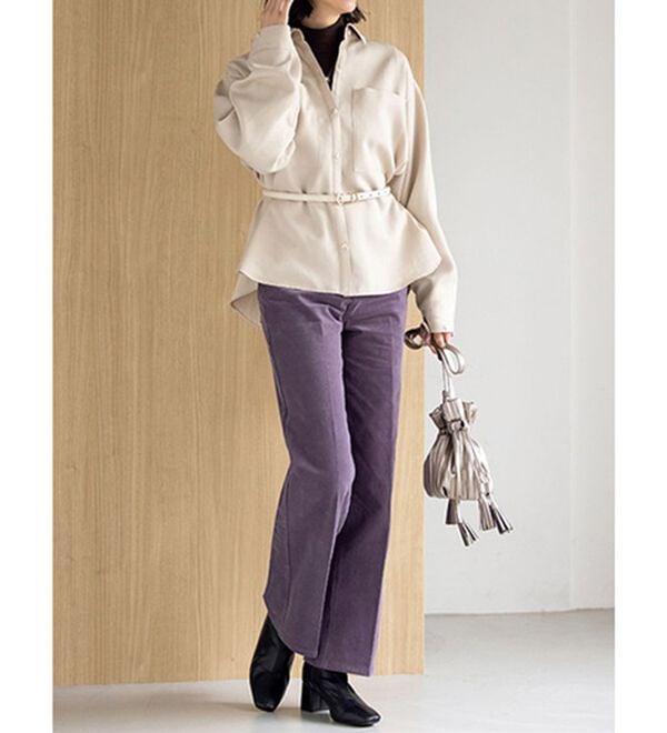 ルフラン（ルフラン）の「【２本組】きれいめコーデュロイパンツ＜ベルガーラ＞（フルレングスパンツ）」｜詳細画像