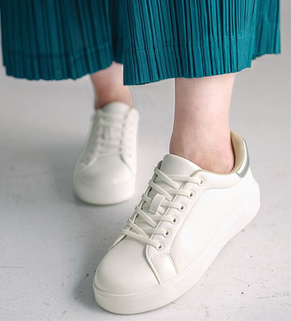 「【２足セット】サッと履けるコートタイプスニーカー（スニーカー）」｜詳細画像