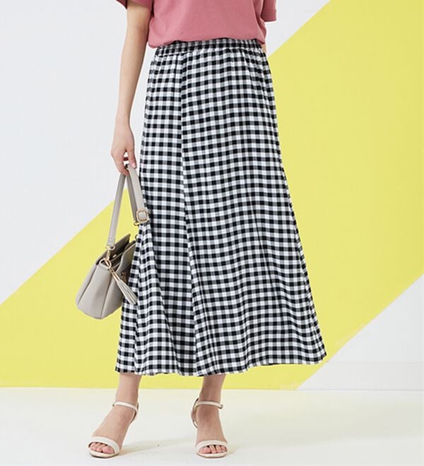 BELLUNA（ベルーナ）の「ふわり軽やかレーヨン素材フレアスカート（ロングスカート）」｜詳細画像