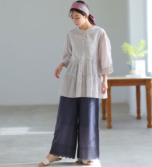 A HAPPY MARILYN（アハッピーマリリン）の「【３丈から選べる】脱！股ずれ宣言！裾レースぺチパンツ（肌着・インナーウェア）」｜詳細画像