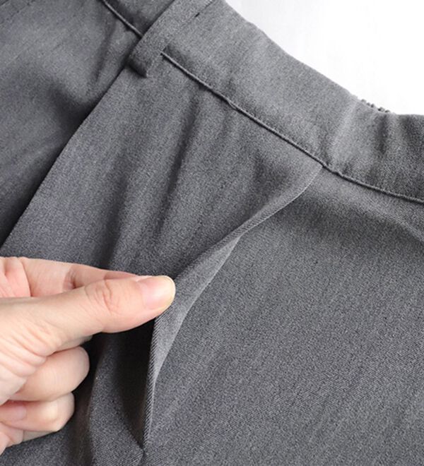 Pierrot（ピエロ）の「【選べる丈】高見えゆるテーパードパンツ（フルレングスパンツ）」｜詳細画像