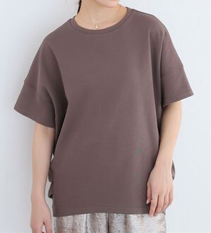 A HAPPY MARILYN（アハッピーマリリン）の「【大きいサイズ】【Ｍ～８Ｌ】【ハッピーさらりん】ウエストタック入りスッキリ魅せコクーントップス（カットソー）」｜モカ