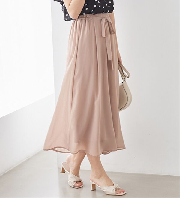 alotta（アロッタ）の「ふんわりシフォンワイドパンツ（ワイドパンツ・ガウチョ）」｜詳細画像