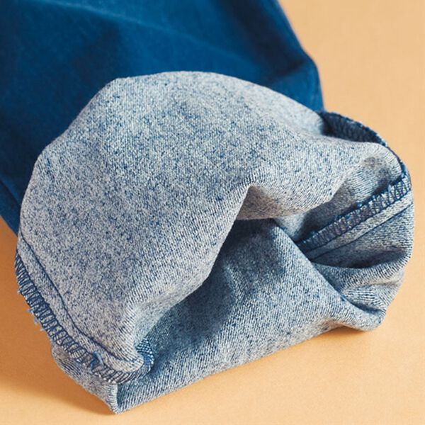 BELLUNA（ベルーナ）の「サイズ満載！裏起毛ぐん伸びデニムパンツ（フルレングスパンツ）」｜詳細画像