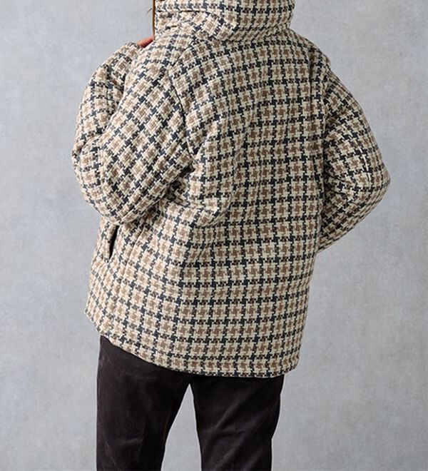 ボリューム衿ツイード調中わたジャケット - ベルーナ【公式】