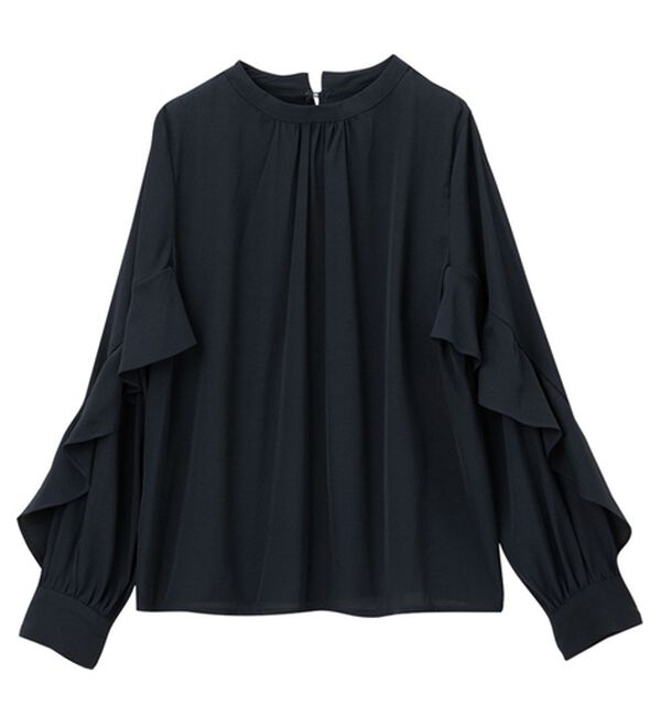 alotta（アロッタ）の「フリル袖プチハイネックブラウス（ブラウス）」｜詳細画像