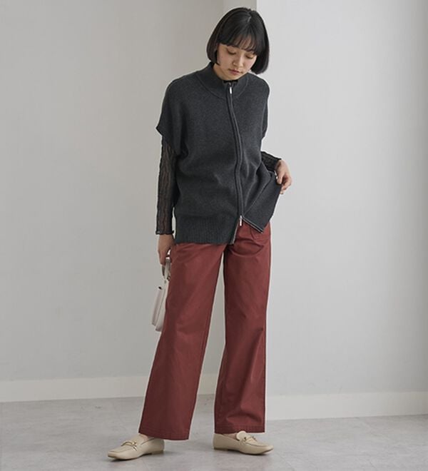 BELLUNA（ベルーナ）の「大人のきれいめベイカーチノパンツ（フルレングスパンツ）」｜詳細画像