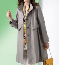 ルフラン（ルフラン）の「ライナー付シルクボンディングコート（ロングコート）」