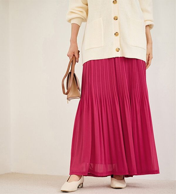 RANAN（ラナン）の「シフォンプリーツマキシスカート（ロングスカート）」｜詳細画像