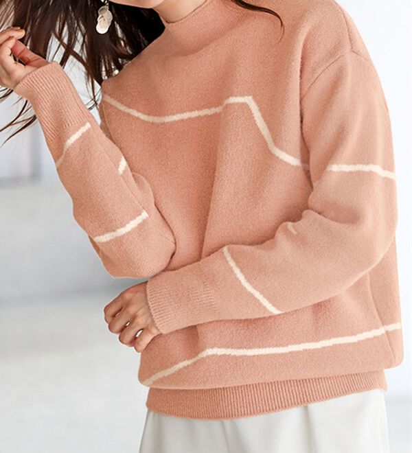 BELLUNA（ベルーナ）の「春を彩るジャカードセーター（ニット・セーター）」｜詳細画像