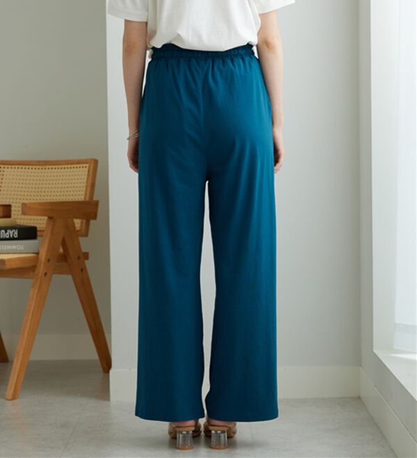 BELLUNA（ベルーナ）の「着心地楽々！綿１００％イージーパンツ（ワイドパンツ・ガウチョ）」｜詳細画像