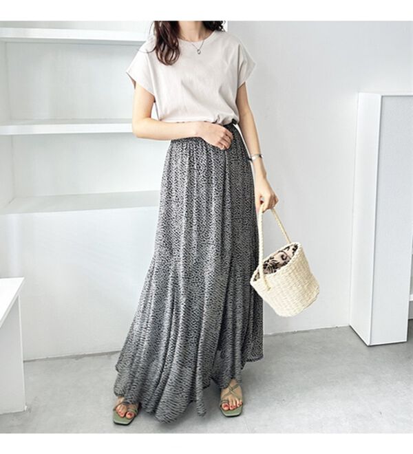 GeeRA（ジーラ）の「綿１００％前後２ＷＡＹシルケットフレンチスリーブカットソー（Tシャツ）」｜詳細画像