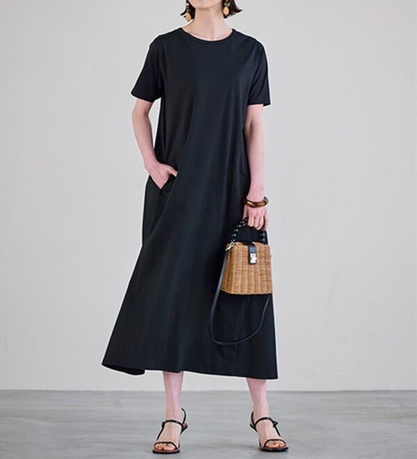 RANAN（ラナン）の「＜ＢＣ＞綿１００％ひんやりポケット付マキシワンピース（その他ワンピース）」｜詳細画像