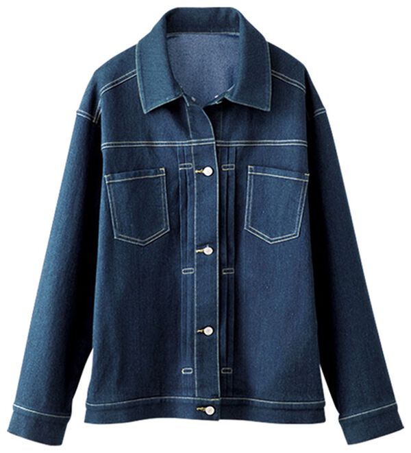 BELLUNA（ベルーナ）の「デニム素材ゆったりジャケット（その他ジャケット）」｜詳細画像