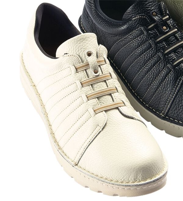 「履きやすさに驚き！日本製こだわりカジュアルシューズ（メンズスニーカー）」｜ホワイト