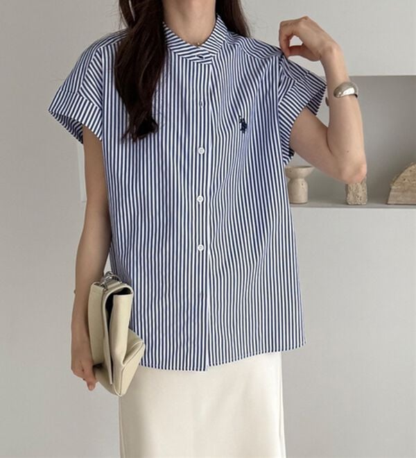 GeeRA（ジーラ）の「【ＵＳ．ＰＯＬＯ．ＡＳＳＮ】フレンチスリーブシャツ（シャツ）」｜詳細画像