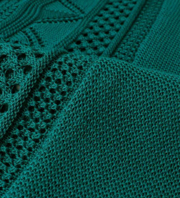 BELLUNA（ベルーナ）の「透かし編ドルマンニットプルオーバー（ニット・セーター）」｜詳細画像