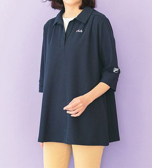 ルフラン（ルフラン）の「＜ＦＩＬＡ＞プルオーバー付スキッパーポロ（アンサンブル）」｜詳細画像