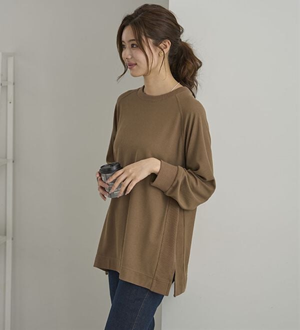 BELLUNA（ベルーナ）の「サイド切替ゆったりチュニック（チュニック）」｜詳細画像