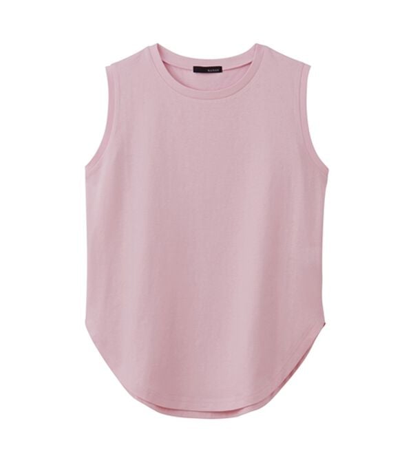 RANAN（ラナン）の「ひんやり！＜BC＞綿100％タンクトップ【選べる着丈】（カットソー）」｜詳細画像