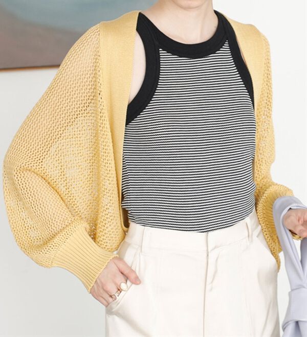GeeRA（ジーラ）の「バックオープンサマーメッシュボレロ（その他カーディガン）」｜詳細画像