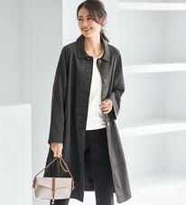 BELLUNA（ベルーナ）の「秋冬をクールに過ごすワッシャーロングコート（ロングコート）」