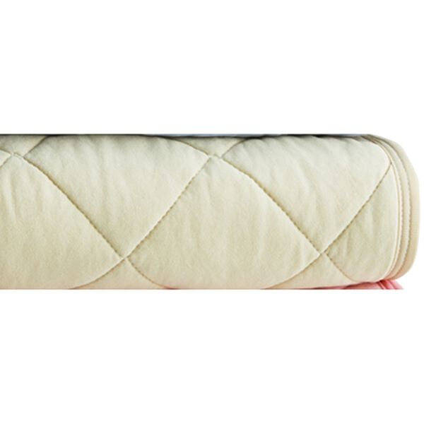 「パッと置くだけピタッと簡単敷パッド（敷パッド）」｜ニットベージュ