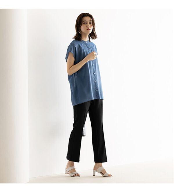 GeeRA（ジーラ）の「楽ちん＆キレイ見え美脚フレアーパンツ（フルレングスパンツ）」｜詳細画像