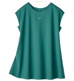 ルフラン（ルフラン）の「１枚でサマになる！ノースリーブプルオーバー（カットソー）」｜グリーン