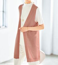 BELLUNA（ベルーナ）の「メッシュ編涼やかジレアンサンブル（ジレ）」