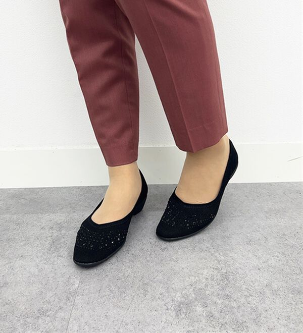 BELLUNA（ベルーナ）の「きらきらビジューニットパンプス（パンプス）」｜詳細画像