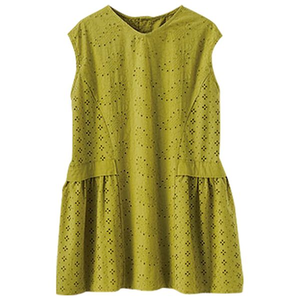 BELLUNA（ベルーナ）の「カットワーク刺しゅうノースリーブブラウス（ブラウス）」｜詳細画像