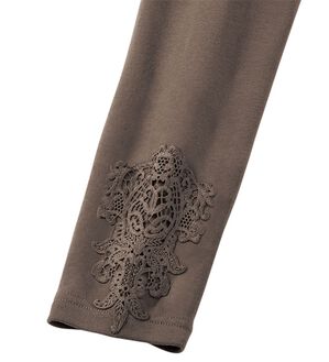 LAVIENNE（ラヴィエンヌ）の「綿混のあったかおしゃレギンス（肌着・インナーウェア）」｜モカ