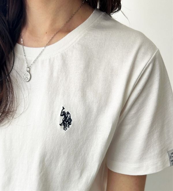 GeeRA（ジーラ）の「【ＵＳ．ＰＯＬＯ．ＡＳＳＮ】接触冷感ワンポイント刺繍Ｔシャツ（Tシャツ）」｜詳細画像