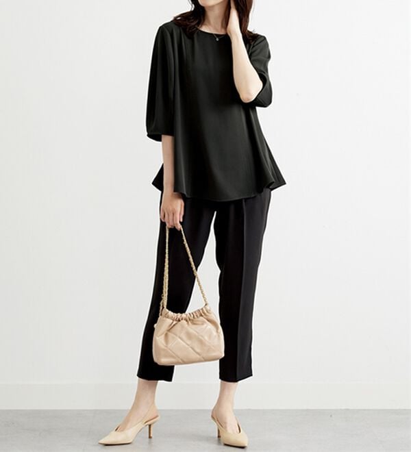 BELLUNA（ベルーナ）の「〈オフィス対応〉ランタンスリーブブラウス（ブラウス）」｜詳細画像