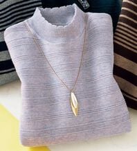 ルフラン（ルフラン）の「洗えるウール混ふんわりセーター（ニット・セーター）」